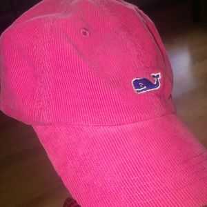 Pink Vineyard Vines Corduroy Hat